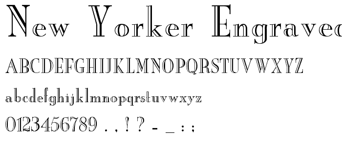 New Yorker Engraved police